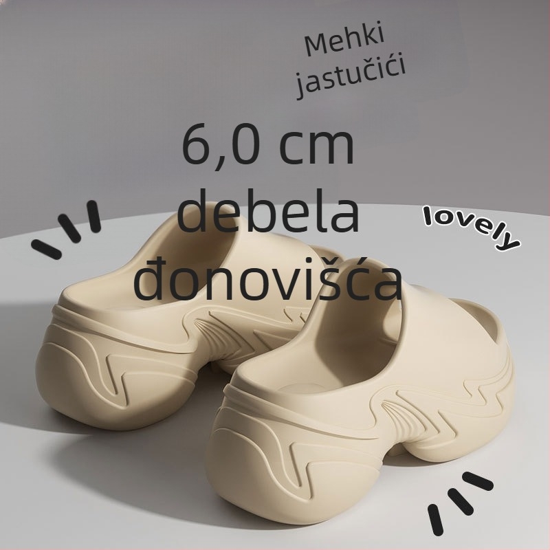 Ženske sandale s debelim potplatom za povećanje visine, EVA gornji dio i EVA potplat, okrugli vrh, ljeto 2025, proljeće 2025 izdanje