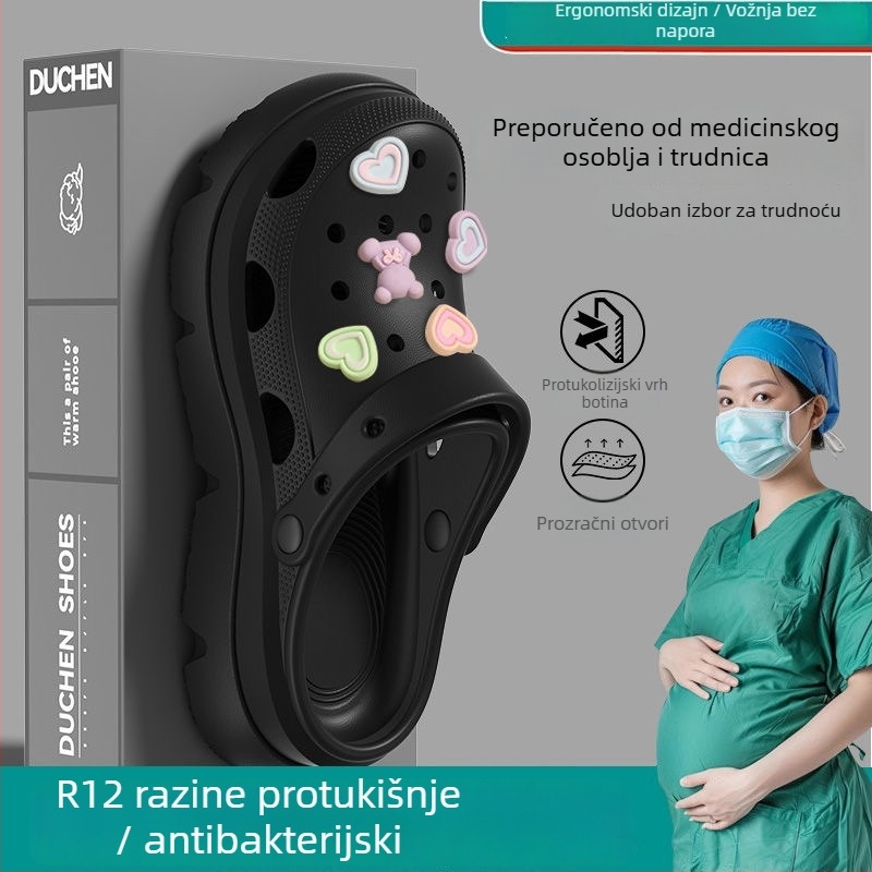Ženske Crocs s debelim potplatom, platforma, EVA gornji dio i đon, protuklizno i anti‑miris, 3 cm+ debljina potplata, proljeće 2025