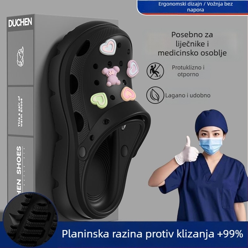 Ženske Crocs s debelim potplatom, platforma, EVA gornji dio i đon, protuklizno i anti‑miris, 3 cm+ debljina potplata, proljeće 2025