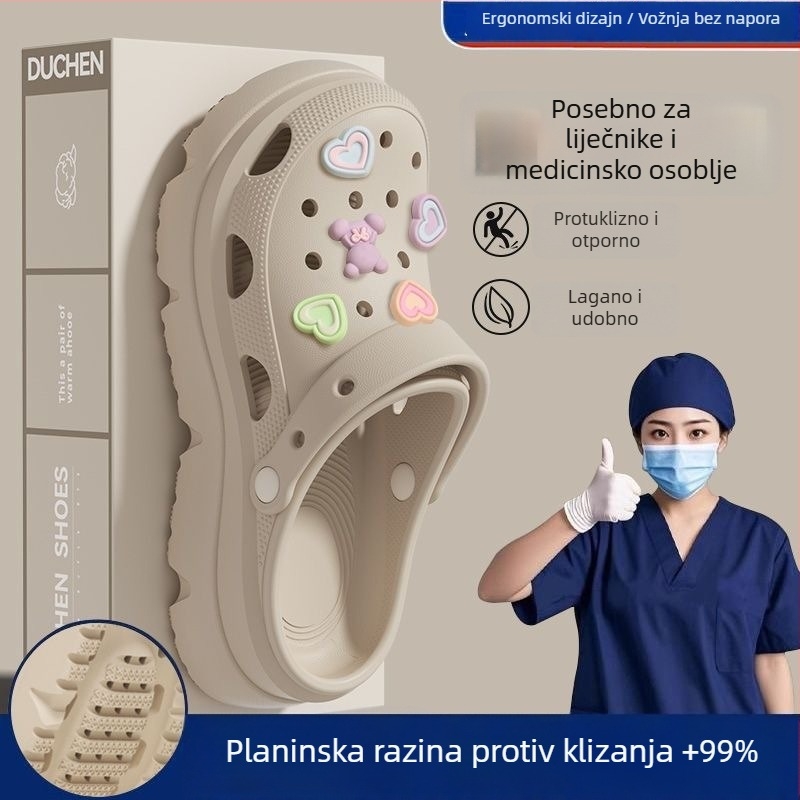 Ženske Crocs s debelim potplatom, platforma, EVA gornji dio i đon, protuklizno i anti‑miris, 3 cm+ debljina potplata, proljeće 2025