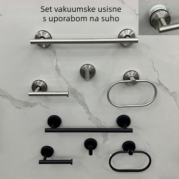 Set držača za ručnike od nehrđajućeg čelika | Moderan jednostavan stil | 3–5-dijelni set | Značka: Enjoy mei tian