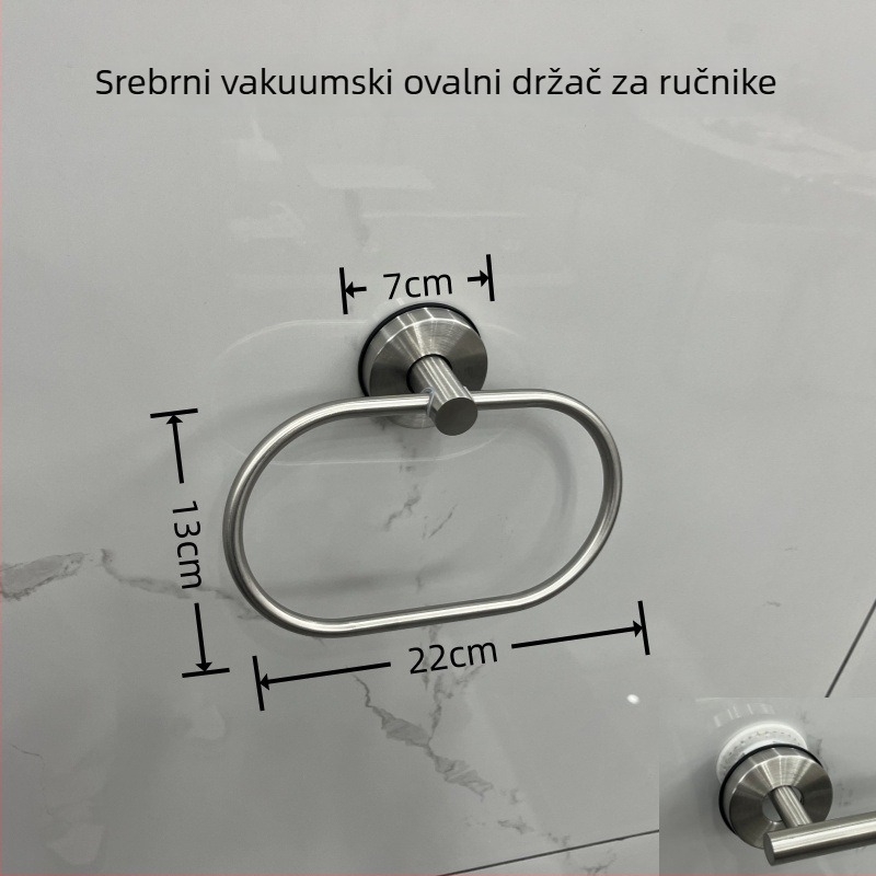 Set držača za ručnike od nehrđajućeg čelika | Moderan jednostavan stil | 3–5-dijelni set | Značka: Enjoy mei tian