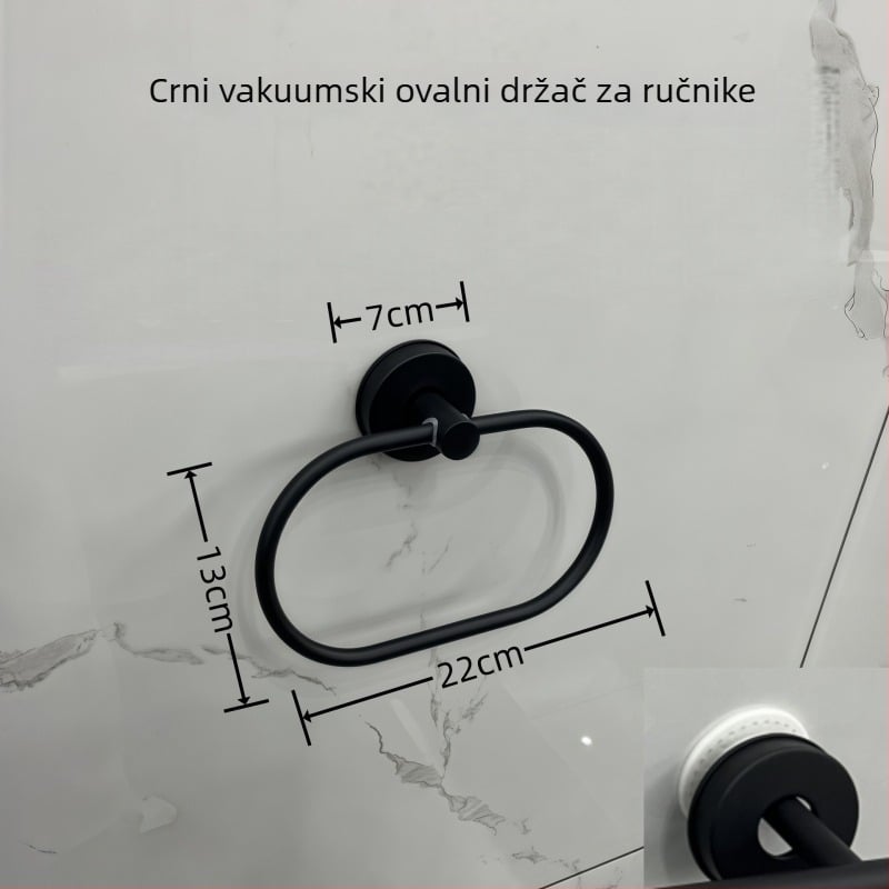 Set držača za ručnike od nehrđajućeg čelika | Moderan jednostavan stil | 3–5-dijelni set | Značka: Enjoy mei tian