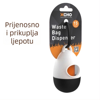 Dispenzer za vrećice za pse s kukom za šetnju • Bez uvoza • Marka: Other • Kategorija: Toalet