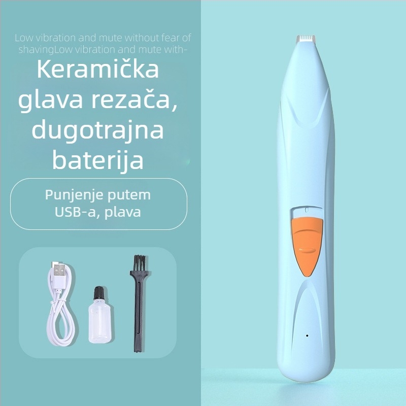 Električni kliper za njegu mačaka, kućni proizvod, pakiranje u kutiji s nasumičnim sadržajem