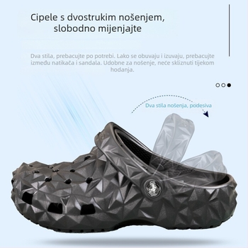 Crocs Durian stil natikače za muškarce i žene, protuklizne, prozračna EVA gornja strana, potplata od telećeg tetiva, Durian stil, casual sandale za plažu