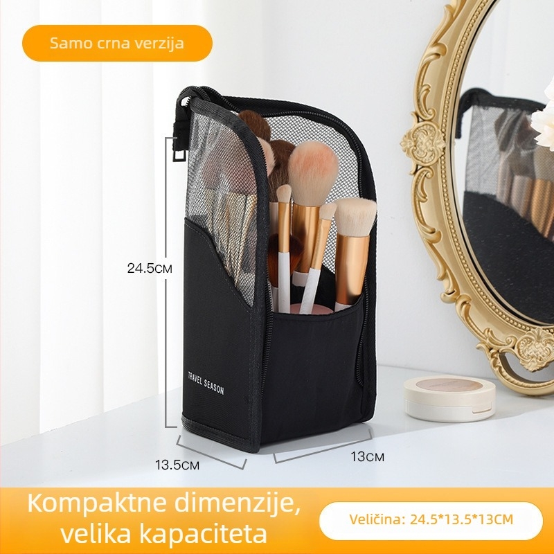 Toffee vertikalna kozmetička torbica, najlon, višestruke namjene, za putovanje