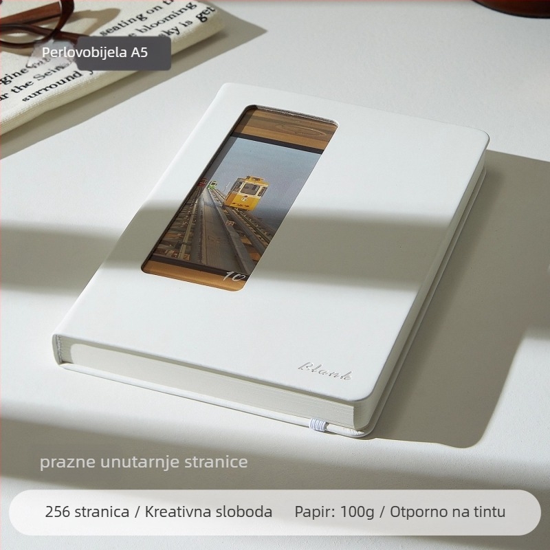 Bilježnica s PU koricom, s odvojivim listovima, Dowling papir 100 g/m², 200–300 stranica, poslovni uredski stil