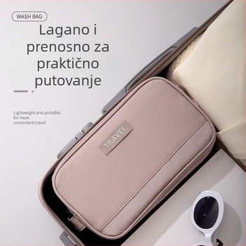 Putna kozmetička torba za putovanja sa odjeljakom za suho/mokro, velika kapaciteta, PU vodootporna