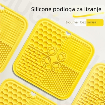 Silikonska podloga za lizanje za kućne ljubimce, hrana-razred silikona, s usisnom čašom protiv klizanja, pogodna za pse i mačke