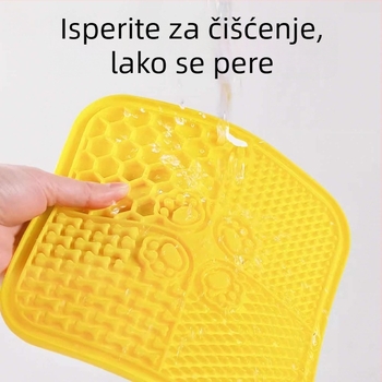Silikonska podloga za lizanje za kućne ljubimce, hrana-razred silikona, s usisnom čašom protiv klizanja, pogodna za pse i mačke