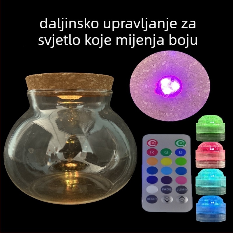Hydroponska posuda za biljke od visokoborosilikatnog stakla, ručno puhana, prilagodljiva