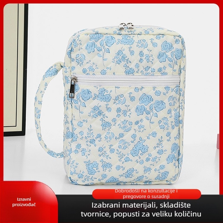 Prijenosna kozmetička torbica za putovanja, organizator u stilu ručne torbe, Oxford tkanina, model A5, višenamjenski organizator skladištenja