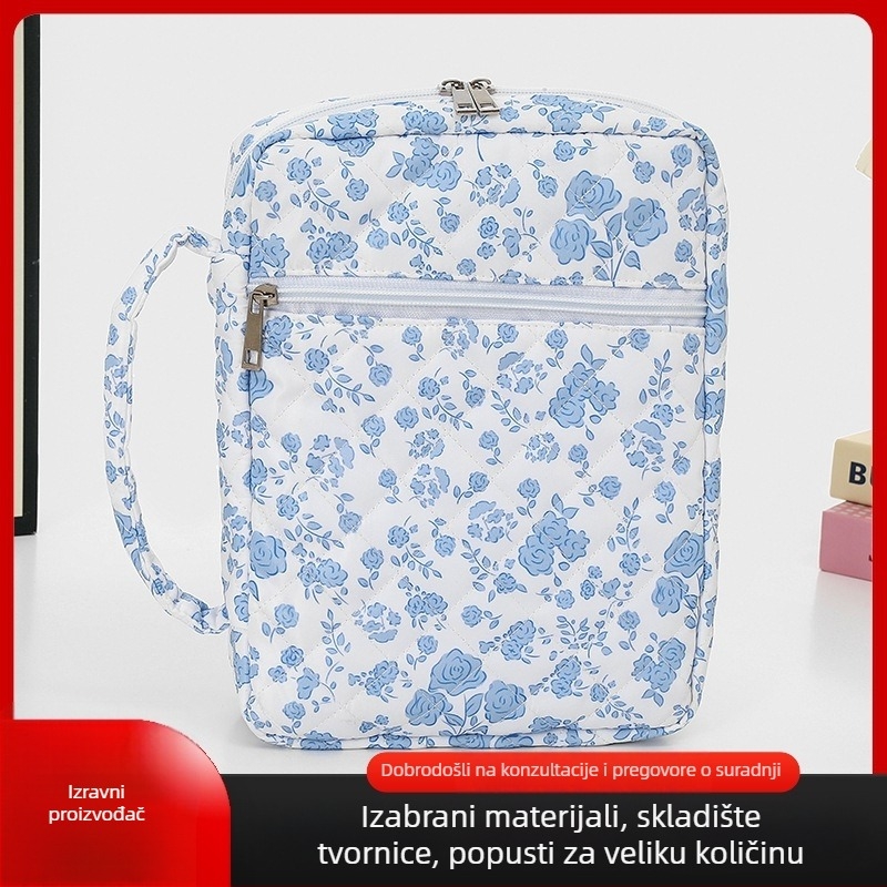 Prijenosna kozmetička torbica za putovanja, organizator u stilu ručne torbe, Oxford tkanina, model A5, višenamjenski organizator skladištenja