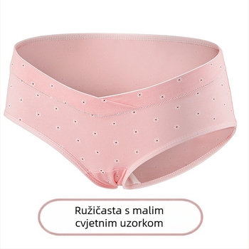 Donje rublje za trudnice s niski strukom, pamuk, križni uzorak, šivano, 95-100% pamuk, klin 100% pamuk