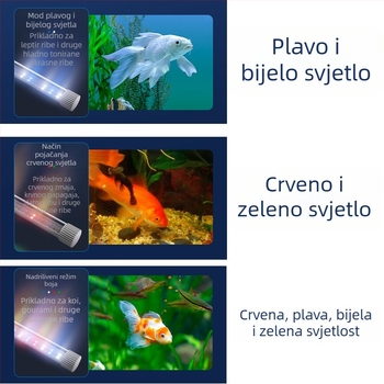 LED rasvjeta za akvarij, vodootporna, puni spektar, promjena boje, snaga ≤36W