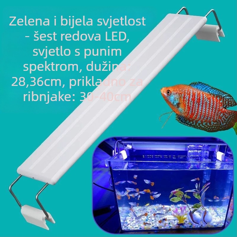 LED rasvjeta za akvarij – energetski učinkovitost, visoka svjetlina, puni spektar, promjenjiva boja, za vodene biljke i pejzaže prašume