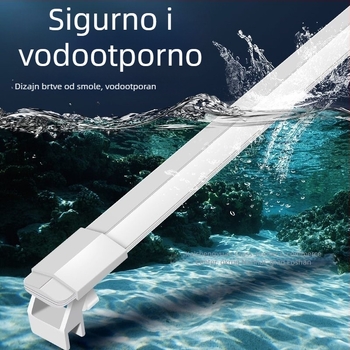 LED svjetlo za akvarij s ribama, svjetlo s punim spektrom za vodene biljke, PVC kućište, snaga 4.5W–15W, marka KSY