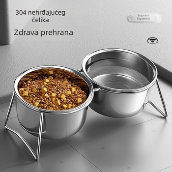 Posuda za hranu za kućne ljubimce, PP materijal, model 0036, marka GPN, pogodna za mačke i univerzalne kućne ljubimce, pribor za hranjenje
