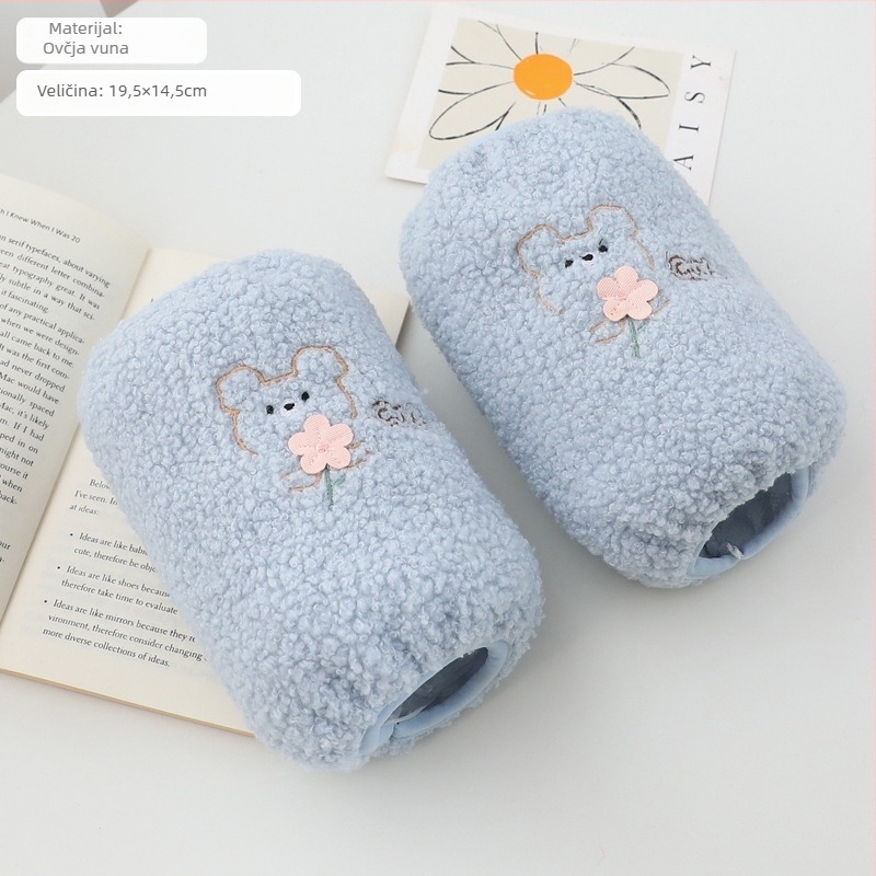 Plišane navlake za ruke za zimu, protiv prljavštine, unisex, s crtani uzorak, poliester, model F437007