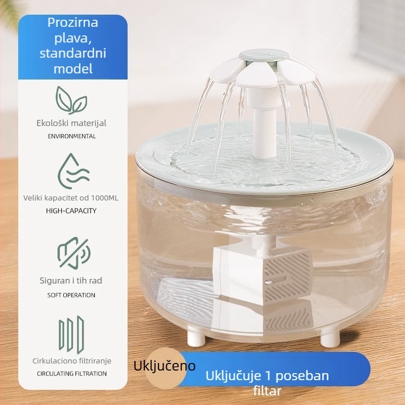 Dispenzer za vodu za mačke s cirkulirajućom vodom – PP materijal, Aoting marka