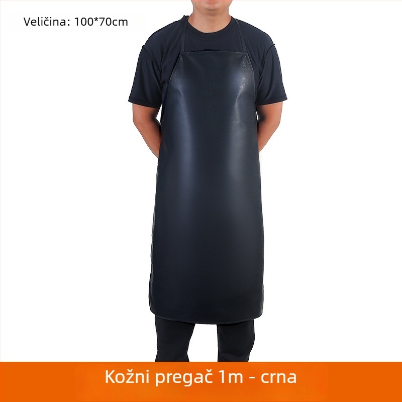 Pregača - vodootporna PU koža, bez rukava, minimalističkog stila, marka Luchen