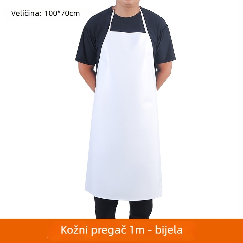 Pregača - vodootporna PU koža, bez rukava, minimalističkog stila, marka Luchen
