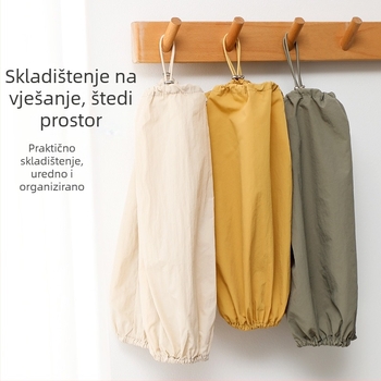 Ženske kuhinjske rukave od poliestera, vodootporne, protiv mrlja, dugi, s prilagodljivim manžetama