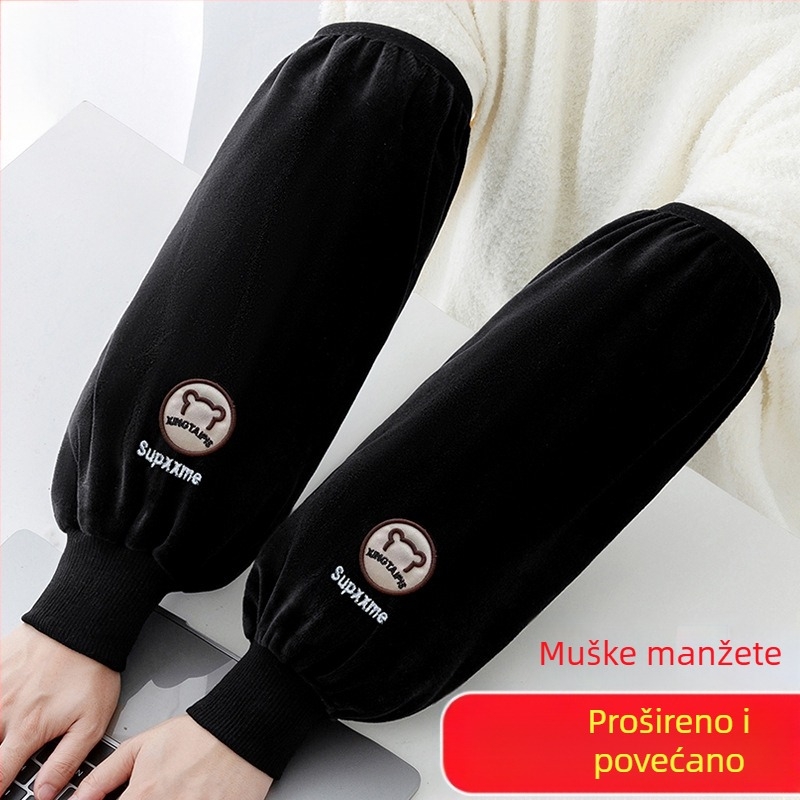 Duge lakatne rukavice od flanel, tople, protiv prljavštine, za odrasle – kućni poslovi i ured