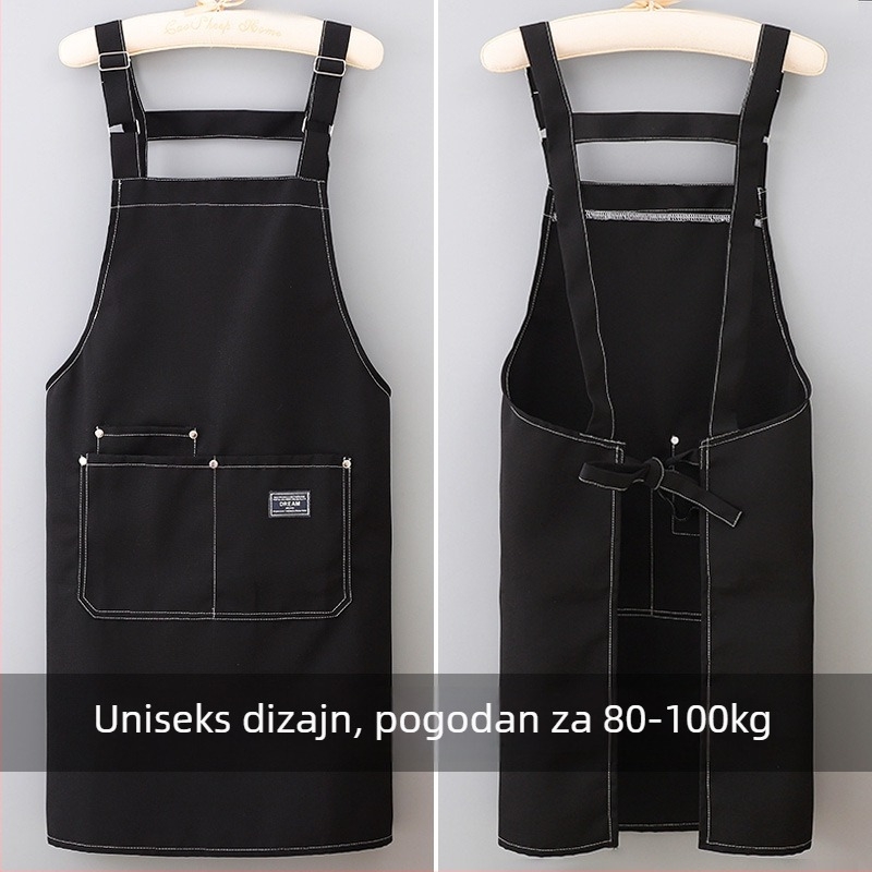 Pregača, bez rukava, platna, vodootporna, moderan minimalistički stil