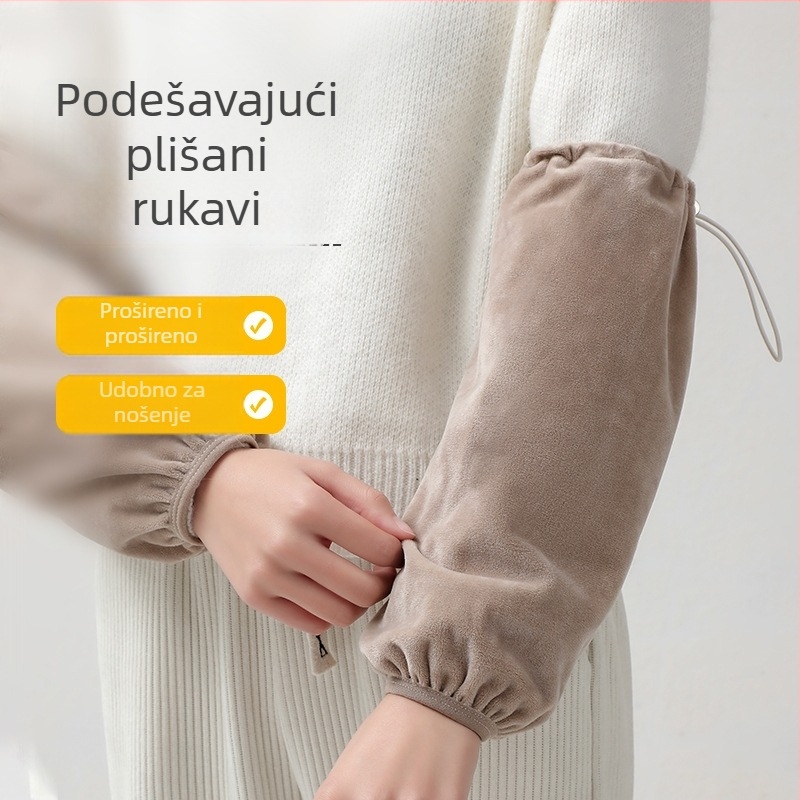Unisex plišane navlake za rukave, podesive poliesterske navlake, jednobojne, zima/proljeće/jesen, jednostavan stil