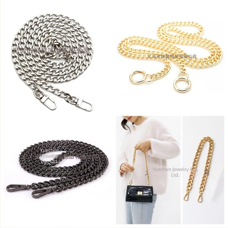 Lančani kaiš za torbe – odvojiv, produžni lanac, aluminij, elektroplatiniran