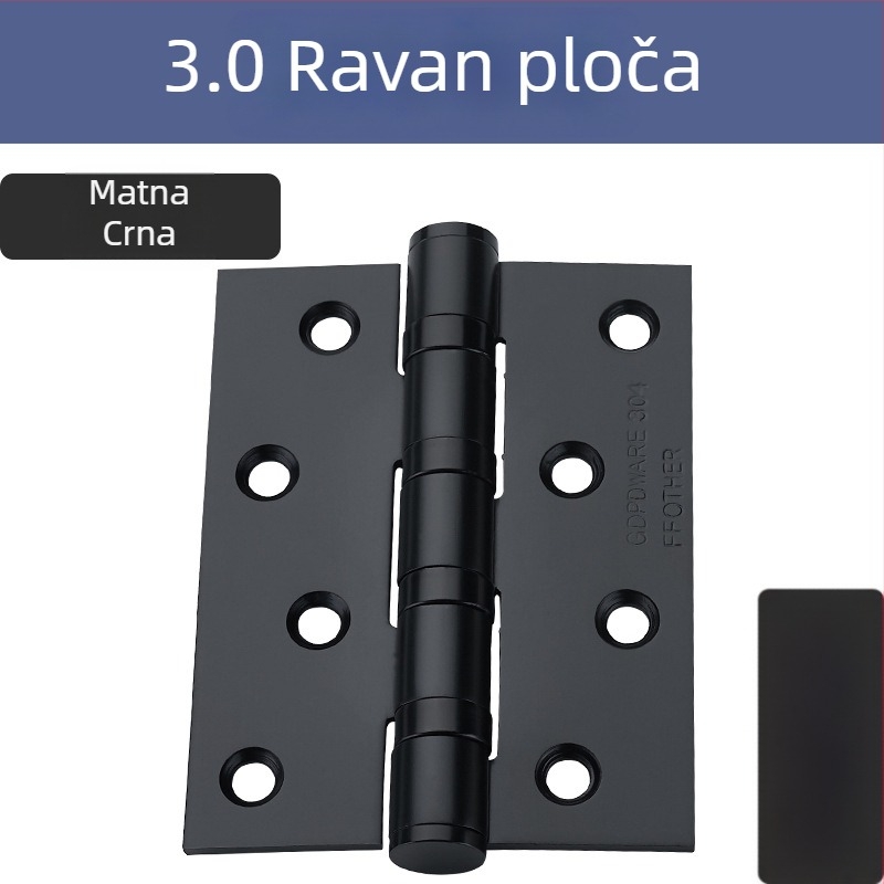 Nerđave čelične šarke za drvena vrata, H-oblik, tiho otvaranje, PVD premaz, marka Wing