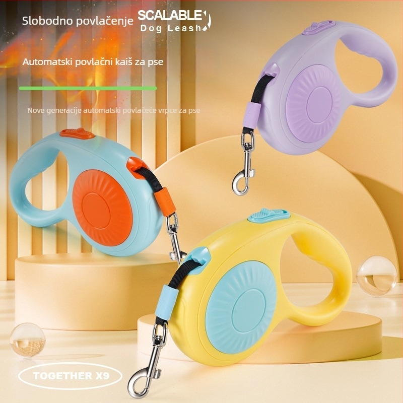 Pas vodič s automatskim navijanjem | ABS materijal | Sour Bear | 100 komada u kutiji