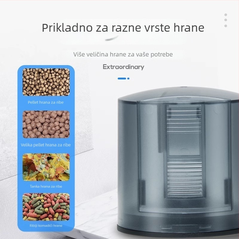 yee automatska hranilica za ribe s tajmerom, plastično kućište, velik kapacitet, za koi i zlatne ribe u akvariju