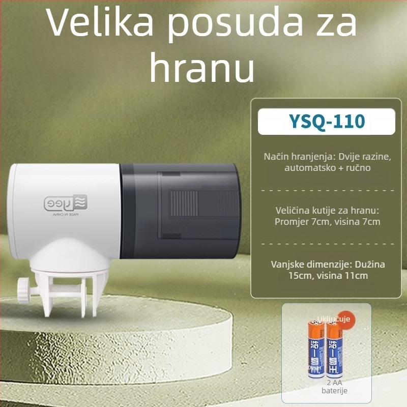 yee automatska hranilica za ribe s tajmerom, plastično kućište, velik kapacitet, za koi i zlatne ribe u akvariju