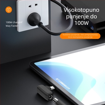 PD napajanje adapter: DC ženski priključak na USB-C muški, 100W, PD podrška 5/9/20V