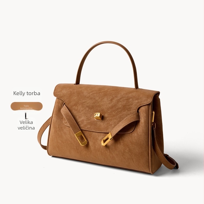 Meixishu Crossbody torba – Prava koža, koža drugog sloja, pravokutnog casual stila s kopčom, unutarnji džepovi: zip, džep za telefon, džep za dokumente, jedna naramenica, za svakodnevnu upotrebu, ljeto 2026