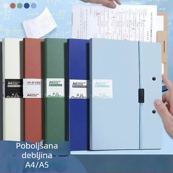 Plastični folder s jednim klipom, vertikalni organizator za dokumente, širina zadnjeg dijela oko 167 mm