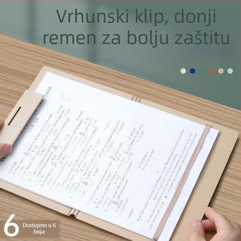 Plastični folder s jednim klipom, vertikalni organizator za dokumente, širina zadnjeg dijela oko 167 mm