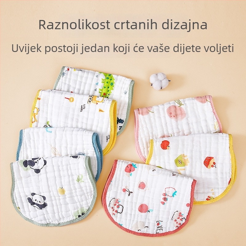 Jastuk za bebe – 100% pamuk, prozračan, upija znoj, karikaturnog stila, pogodan za novorođenčad do 12 mjeseci