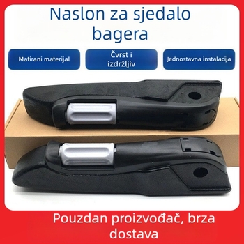 Komplet za sjedalo kabine bagera s nosačem naslona za ruku, navlaka za sjedalo i rukavice za naslon, kompatibilan s Komatsu i SANY