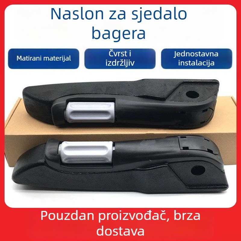 Komplet za sjedalo kabine bagera s nosačem naslona za ruku, navlaka za sjedalo i rukavice za naslon, kompatibilan s Komatsu i SANY