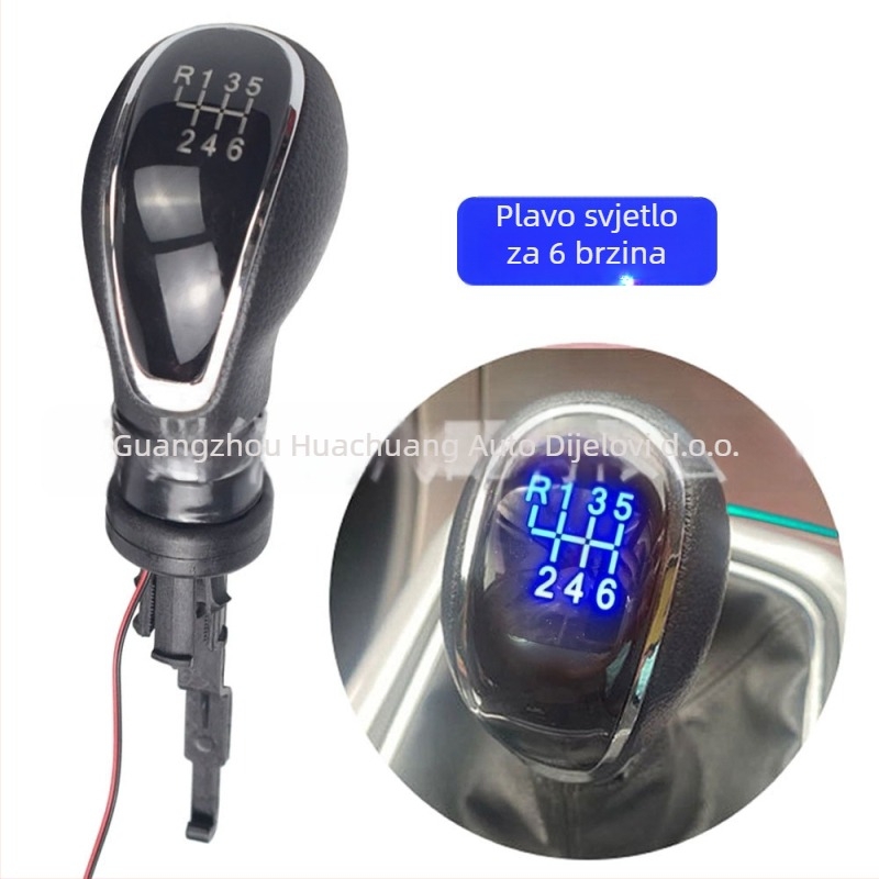 Ručna ručica za mijenjanje brzina s LED rasvjetom — Huachuang 55565904, kompatibilna s Buick Excelle GT/XT 2009-2014 i Opel/Vauxhall Astra/Insignia 2009-2014