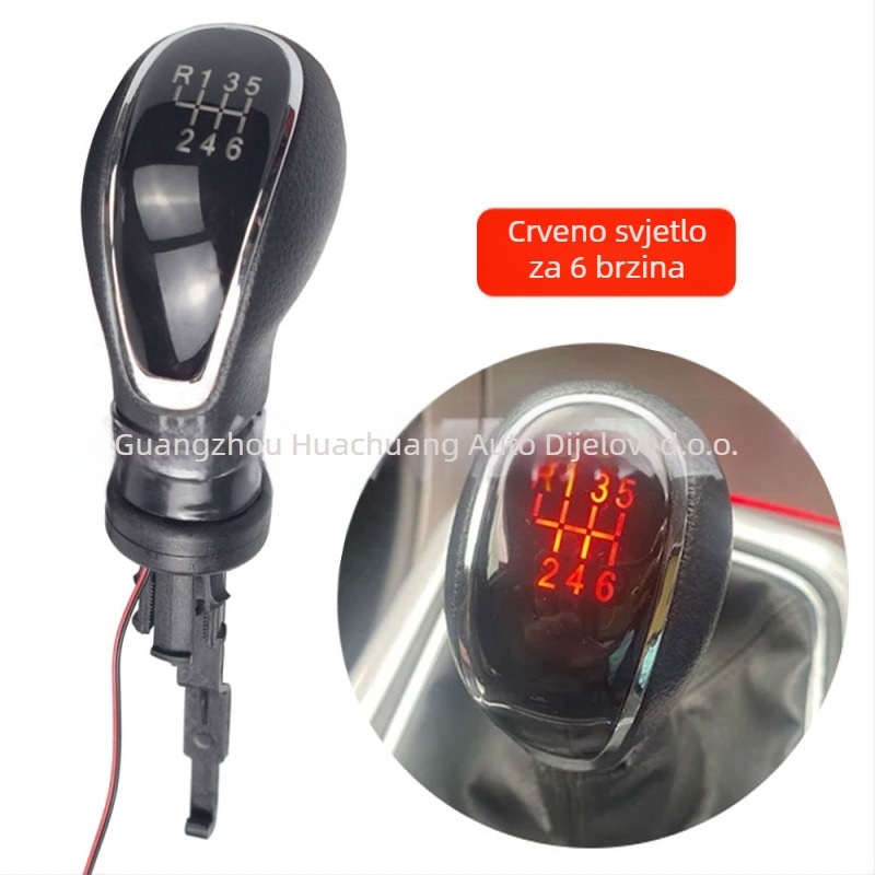 Ručna ručica za mijenjanje brzina s LED rasvjetom — Huachuang 55565904, kompatibilna s Buick Excelle GT/XT 2009-2014 i Opel/Vauxhall Astra/Insignia 2009-2014