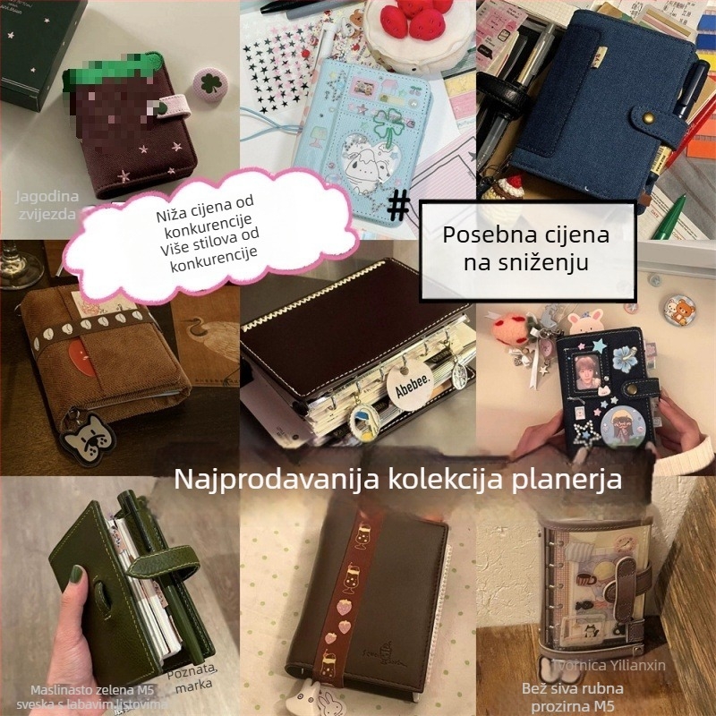 QITA bilježnica s rastavljivim listovima, papir od sirove drvene pulpe, 40 g/m², 1–50 stranica