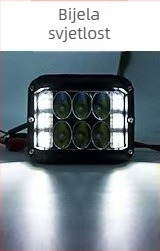 LED radna svjetiljka s tri strane za automobile - 36W, 3000lm, 9-36V, aluminij