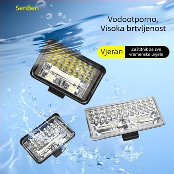 LED širokokutna radna svjetiljka za kamione i terenska vozila, 12/24V, 30W, 15000 lm, 3000K, aluminijska legura