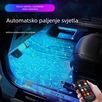 Ambijentalno svjetlo za podnicu automobila — bežično, 12V, ABS, automatski senzor
