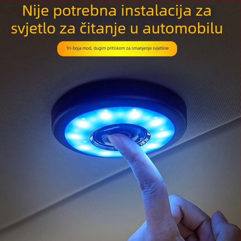 LED svjetlo za strop prtljažnika automobila, unutarnje svjetlo kabine, model cv-14, opća kompatibilnost, bez prilagodbe